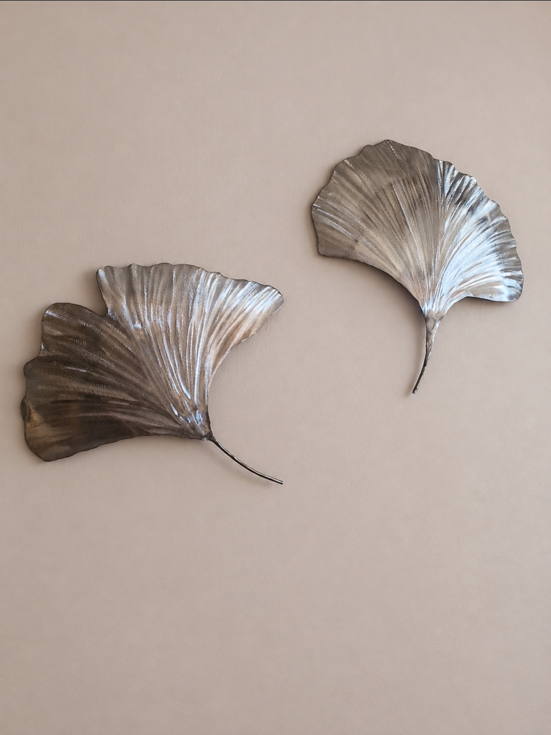 Sculpture Cindy — feuilles de ginkgo (lot de 2)