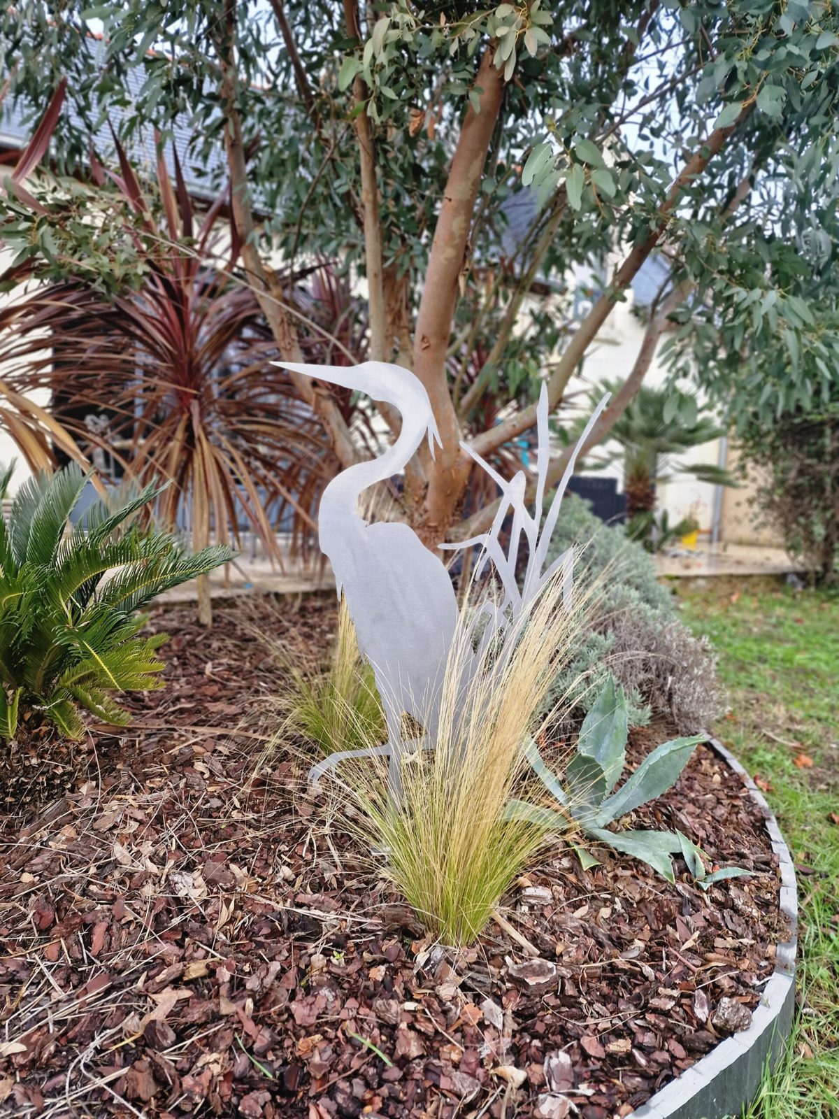 SCULTURE HERON ACIE
